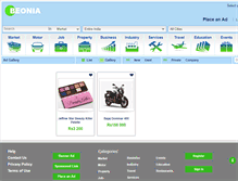 Tablet Screenshot of beonia.com